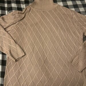 Xl beige turtle neck nwt slim fit
